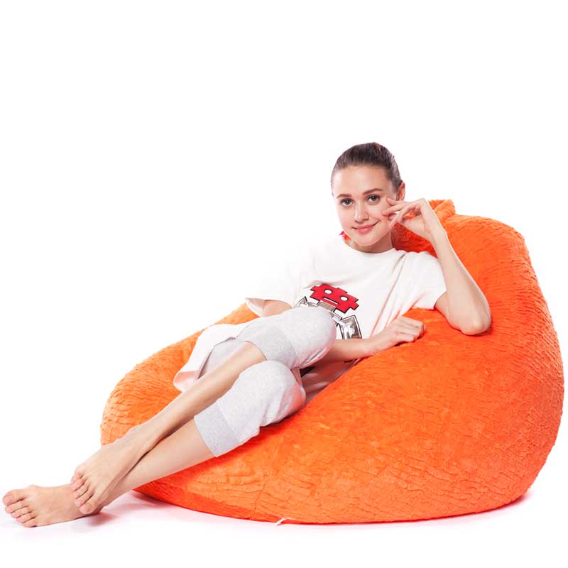 פוף אגס דמוי פרווה - כתום