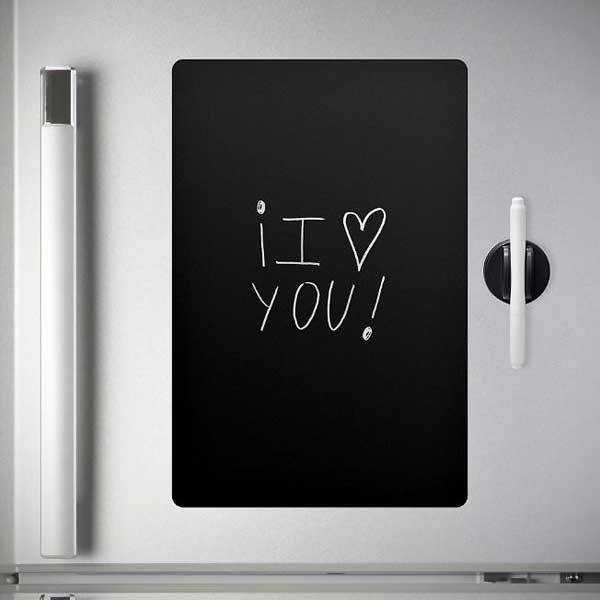 לוח מחיק מגנטי שחור גדול