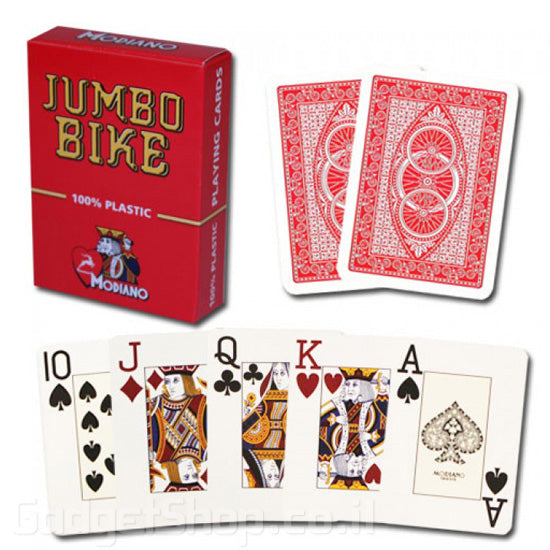 חפיסת קלפים איכותית 100% פלסטיק