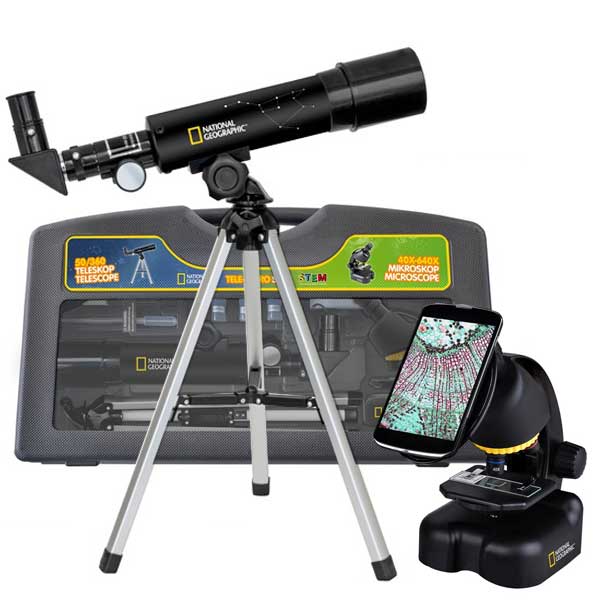 סט טלסקופ ומיקרוסקופ