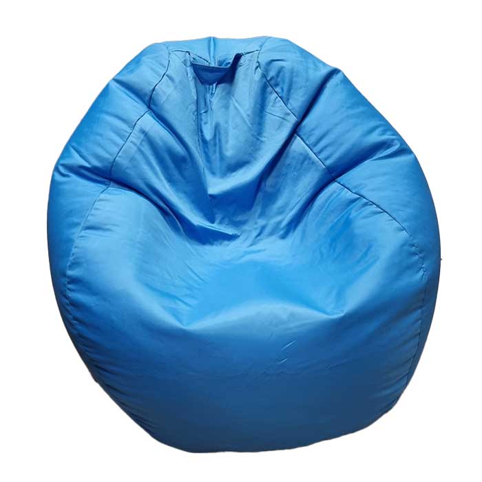 פוף כחול מבד רחיץ