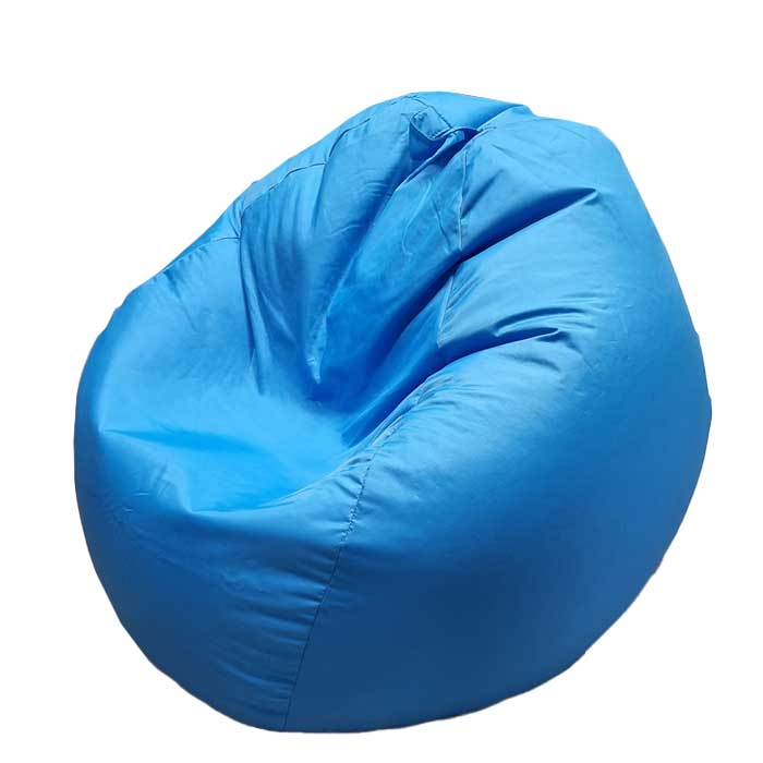 פוף כחול מבד רחיץ