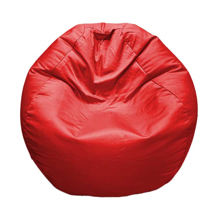 פוף אדום מבד רחיץ