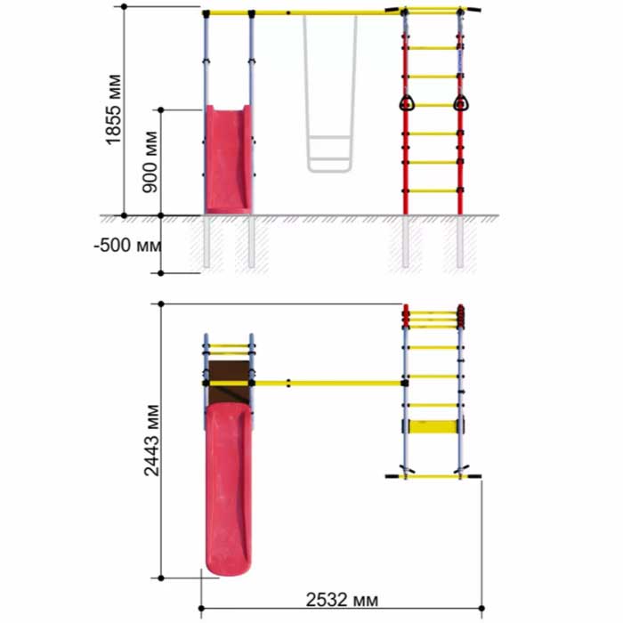 מתקן נינג׳ה לילדים PRO MAX 5