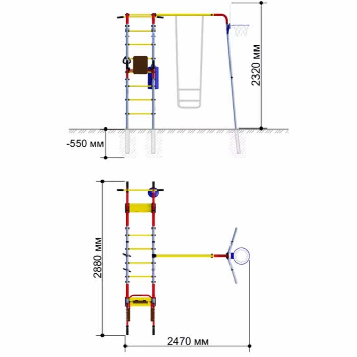 מתקן נינג׳ה לילדים PRO MAX 7