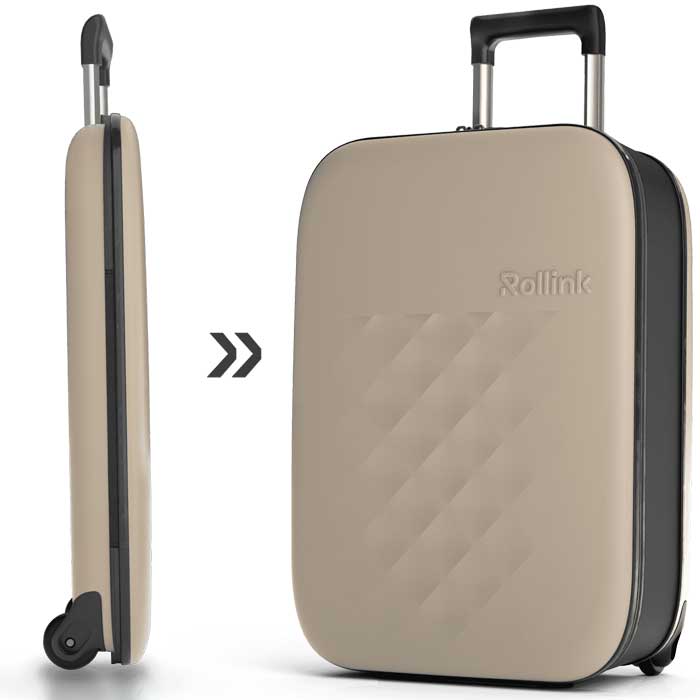 מזוודת רולניק 21 אינץ - אפור חם