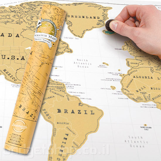 מפת גירוד של העולם