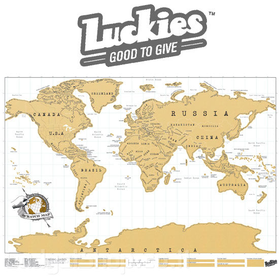 מפת גירוד של העולם