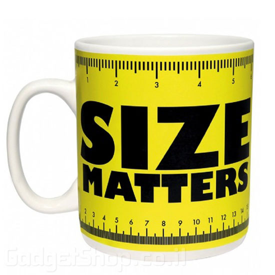 ספל קפה ענק Size Matters Mug