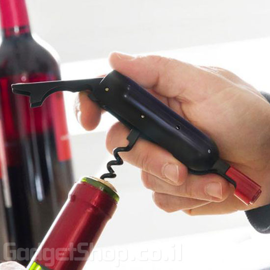 פותחן בקבוקי יין בצורת בקבוק יין