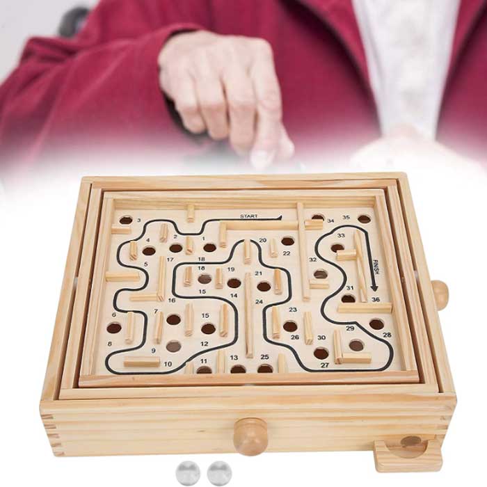 משחק מבוך מעץ גדול