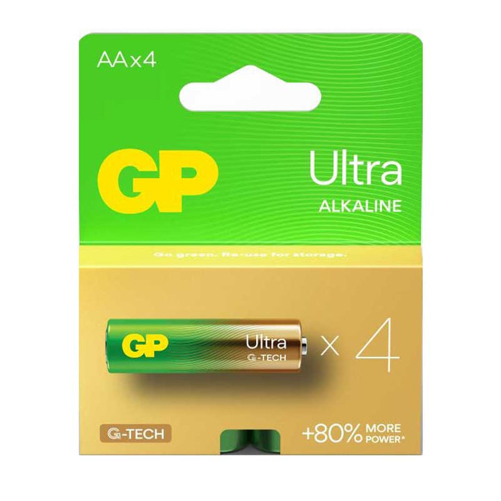 מארז 4 סוללות AA GP ULTRA
