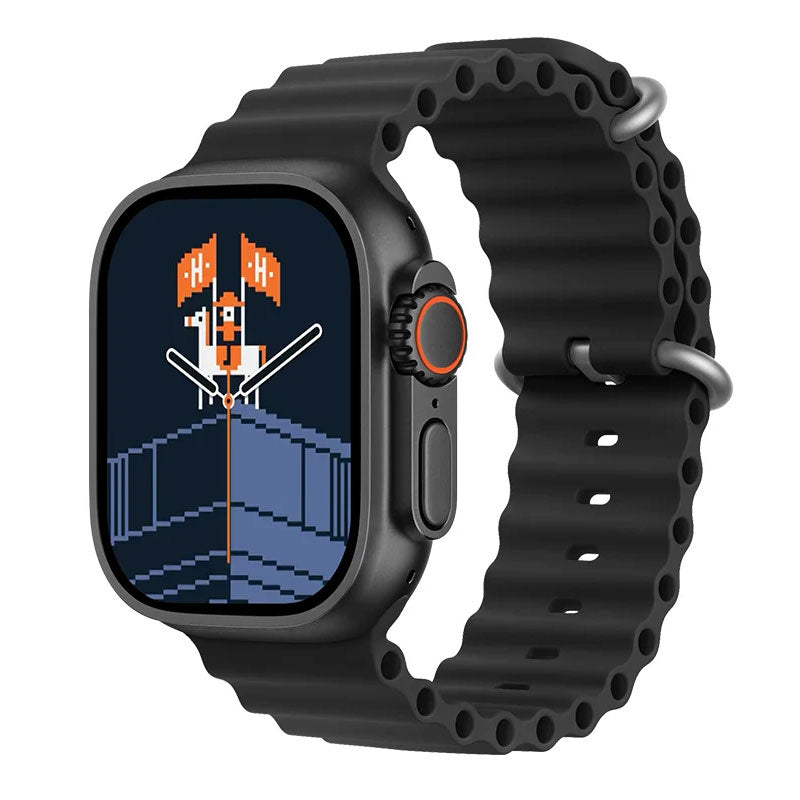 שעון חכם HR13 Ultra עם מסך 2 אינץ, רמקול ו3 רצועות להחלפה