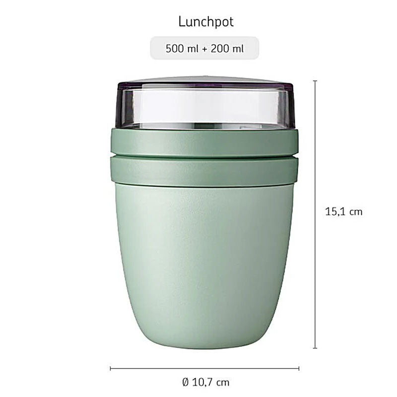 קופסת אוכל 2 חלקים MEPAL