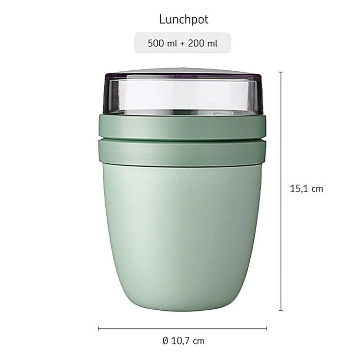 קופסת אוכל 2 חלקים MEPAL