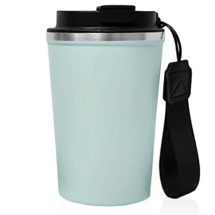 כוס תרמית מעוצבת לדרך עם רצועת נשיאה 350 מ"ל – MIINUS Drix