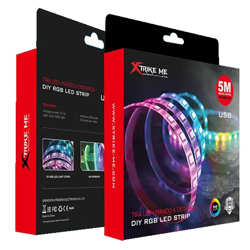 פס תאורת לד חכם XtrikeMe HT-5050B באורך 5 מטרים עם אפליקציה