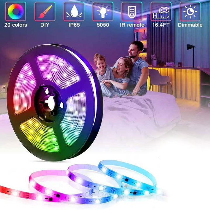 פס תאורת לד חכם XtrikeMe HT-5050B באורך 5 מטרים עם אפליקציה