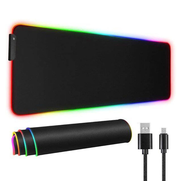 משטח לעכבר ולמקלדת עם תאורה היקפית