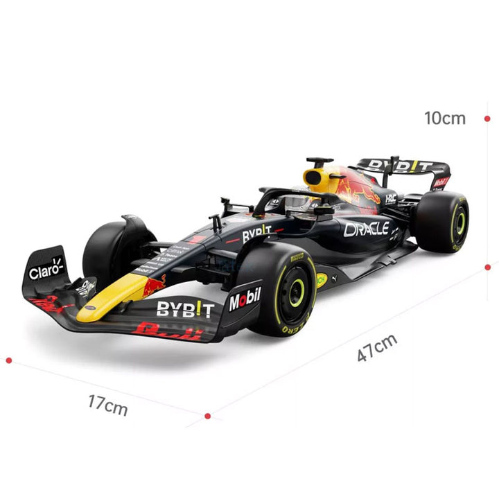 מכונית מרוץ ORACLE RED BULL RB18 על שלט מבית RASTAR