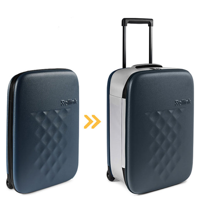 מזוודת עלייה למטוס Rollink Flex Vega 21 אינץ בצבע כחול כהה
