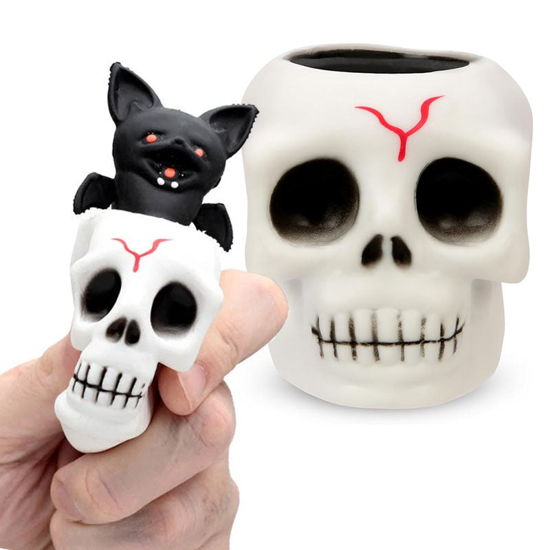 צעצוע מעיכה סקווישי פופ אפ עטלף יוצא מגולגולת