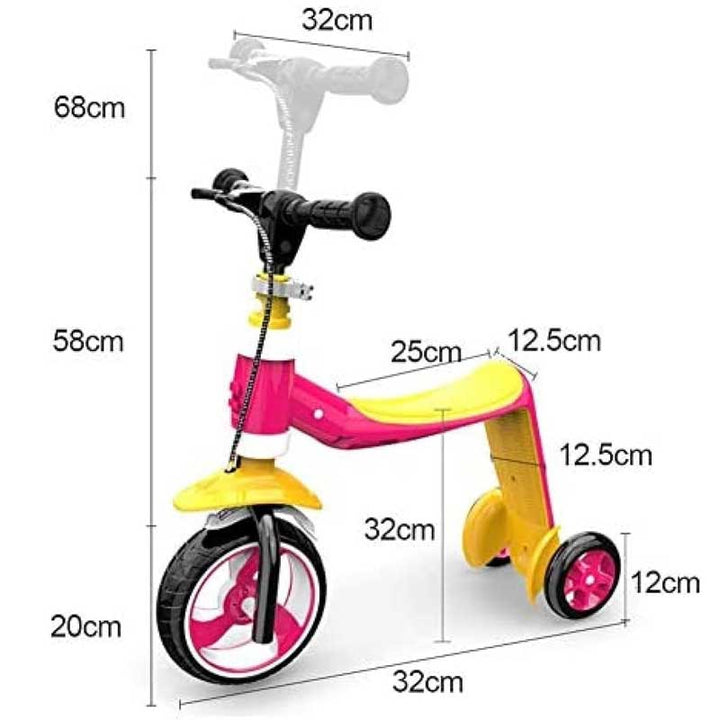 SKATER GROW – אופני איזון וקורקינט 2 ב-1