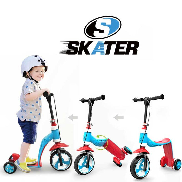 SKATER GROW – אופני איזון וקורקינט 2 ב-1