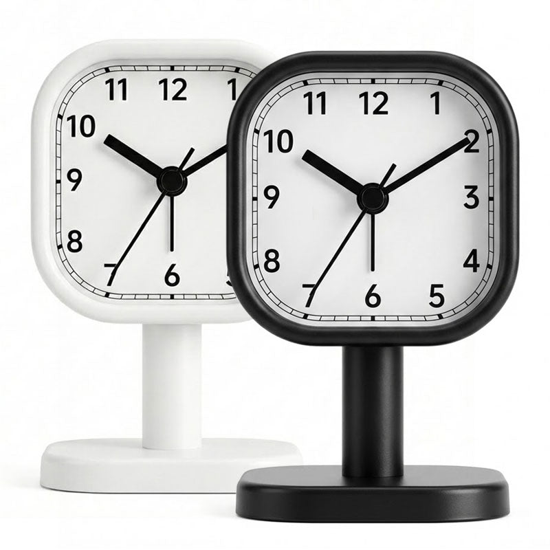 שעון מעורר שולחני מעוצב על רגל בסגנון רטרו