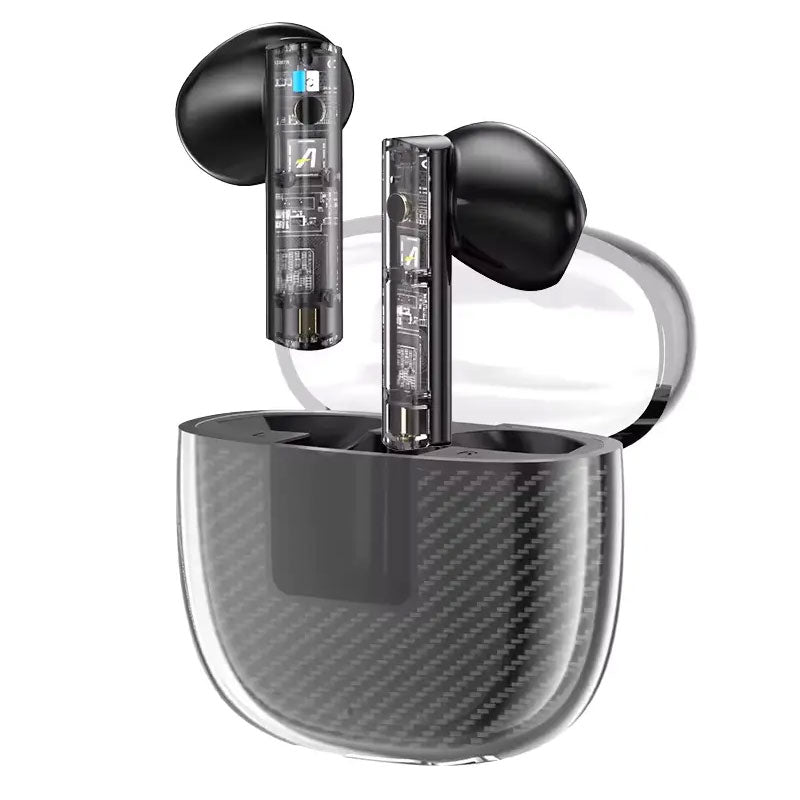 אוזניות TWS ASPOR A603 בעיצוב שקוף וחדשני