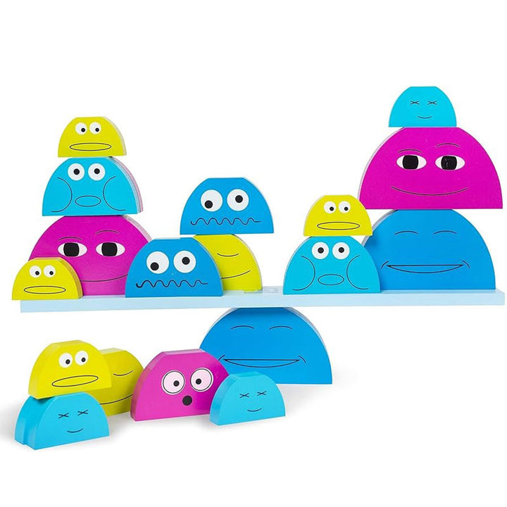 חברים מתגלגלים - משחק שיווי משקל חברתי מעץ Balance Buddies