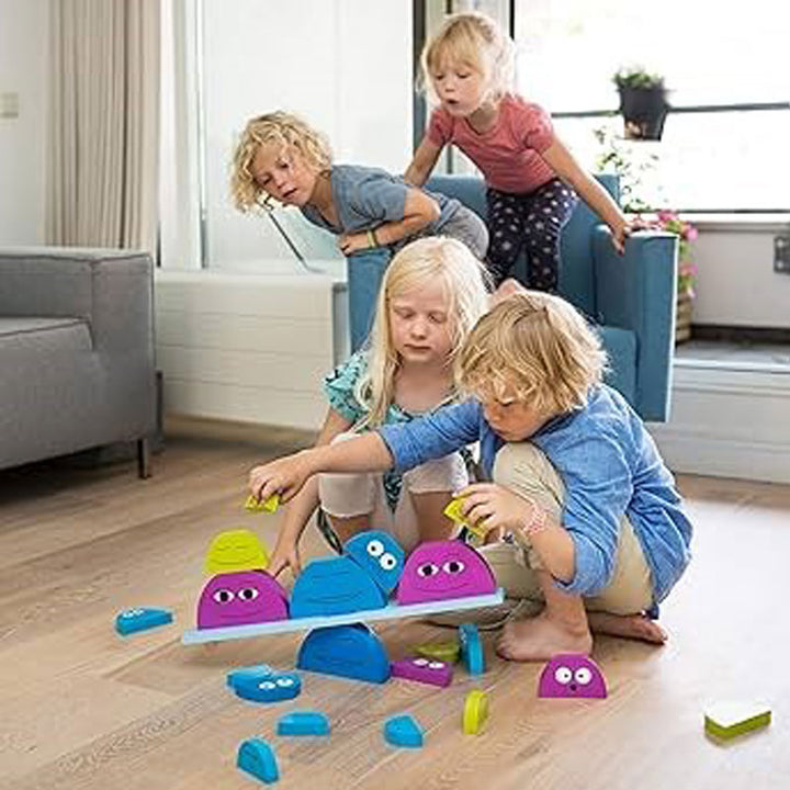 חברים מתגלגלים - משחק שיווי משקל חברתי מעץ Balance Buddies