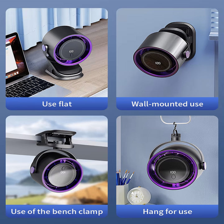 מאוורר קליפס טורבו נטען עם חיבור USB
