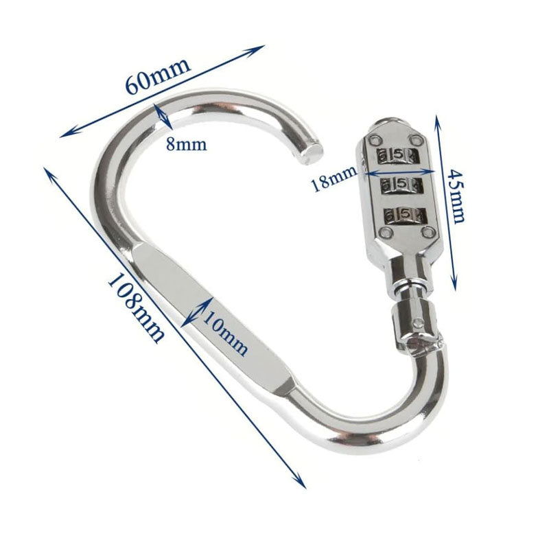 שאקל משולב עם מנעול מספרים - מידות