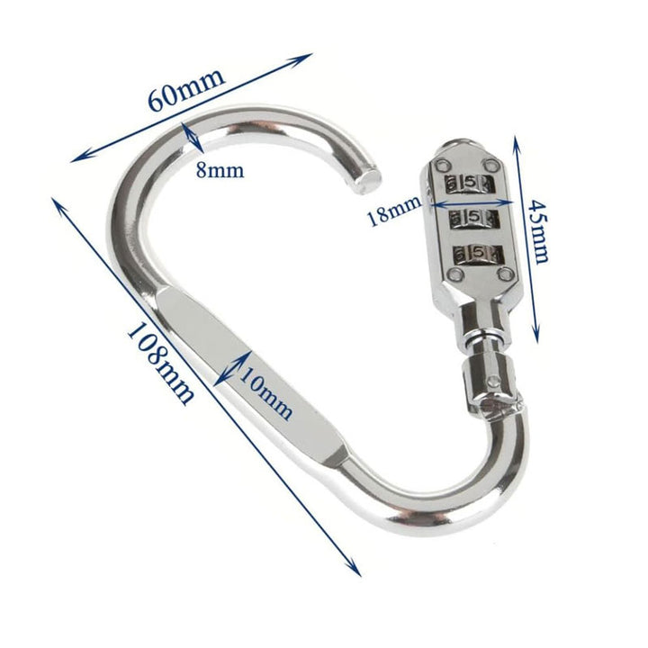 שאקל משולב עם מנעול מספרים - מידות