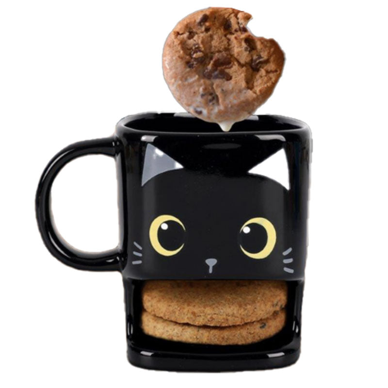 ספל חתול עם תא לעוגיות iTOTAL