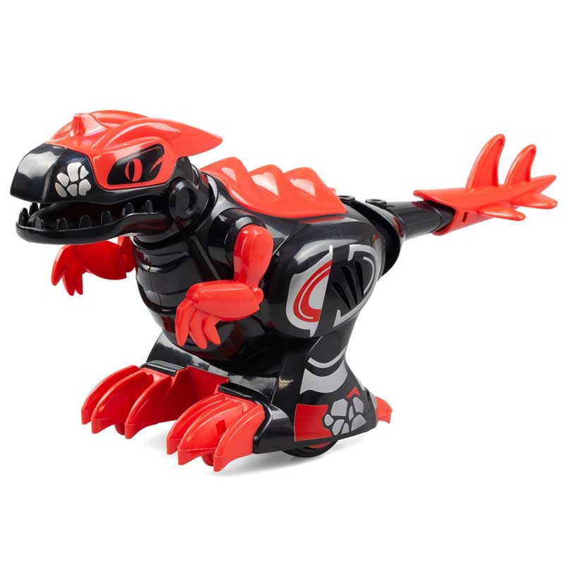 זוג רובוטים דינוזאורים נלחמים על שלט DINO KOMBAT סילברליט