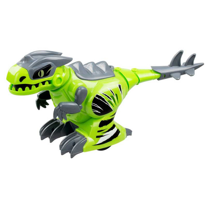 זוג רובוטים דינוזאורים נלחמים על שלט DINO KOMBAT סילברליט