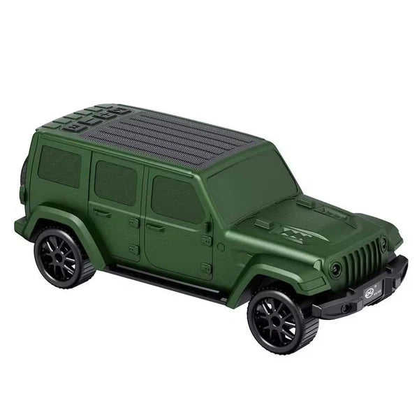 רמקול בלוטוס נייד עוצמתי בעיצוב ג'יפ רטרו DV-V8 עם מעמד לסמארטפון