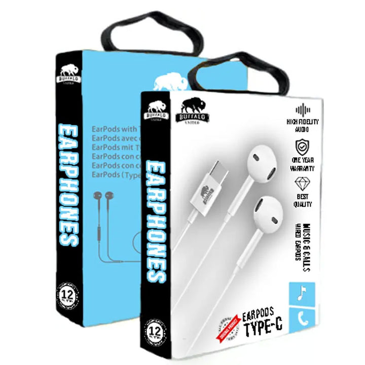 אוזניות חוט לסמארטפון בחיבור TYPE-C