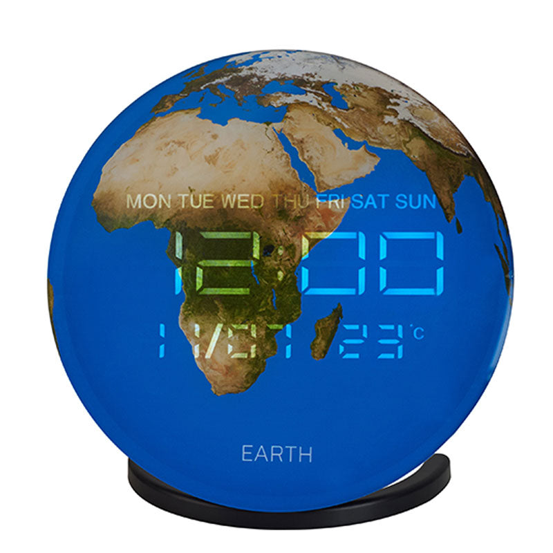 שעון כדור הארץ דיגיטלי עם רמקול Bluetooth