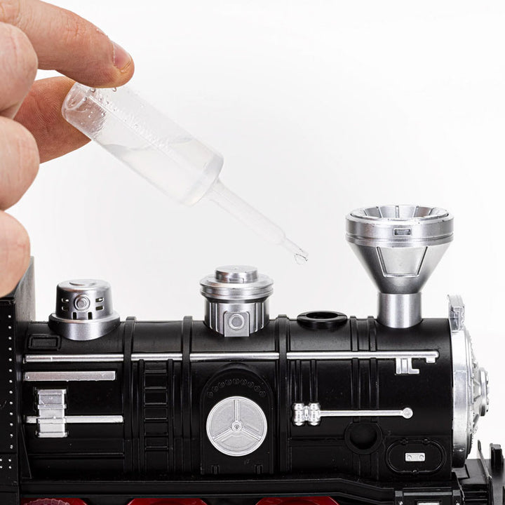רכבת קיטור חשמלית עם אפקט עשן ואורות