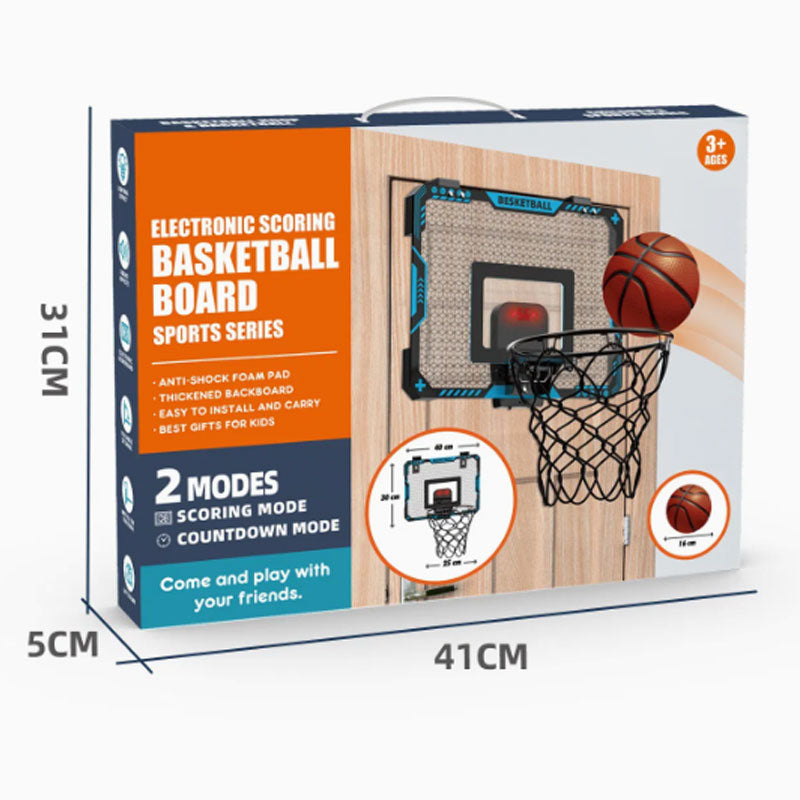 סל כדורסל אלקטרוני לחדר עם לוח תוצאות ואפקטים