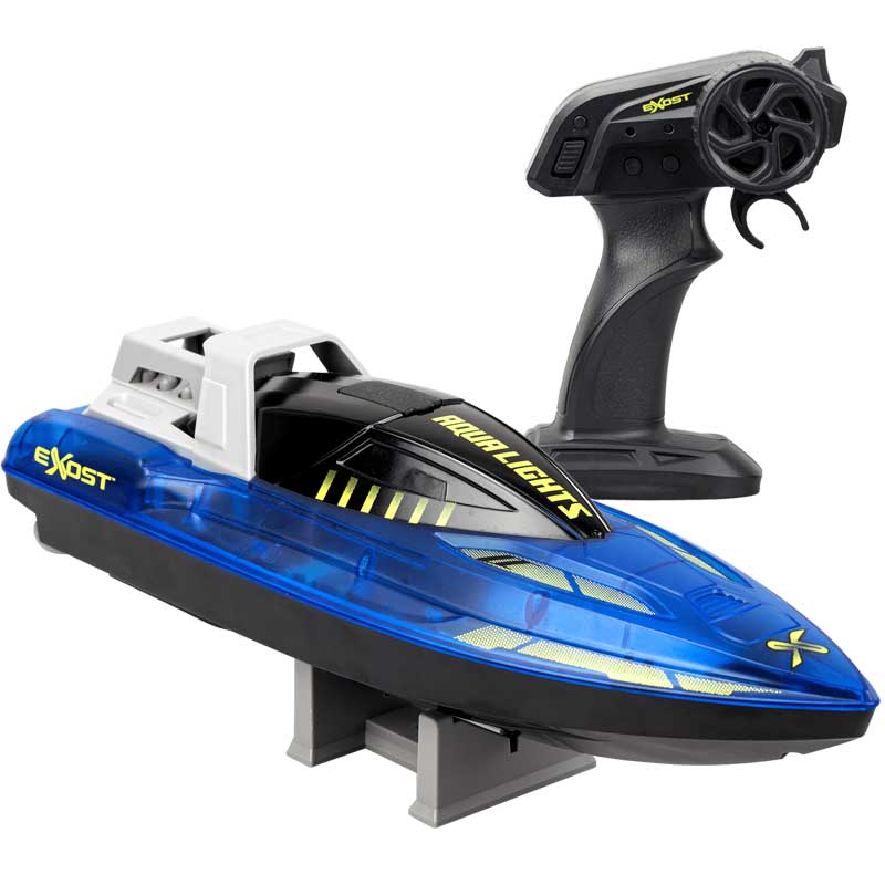 סירת מירוץ על שלט נטענת עם תאורת לד EXOST AQUA LIGHTS