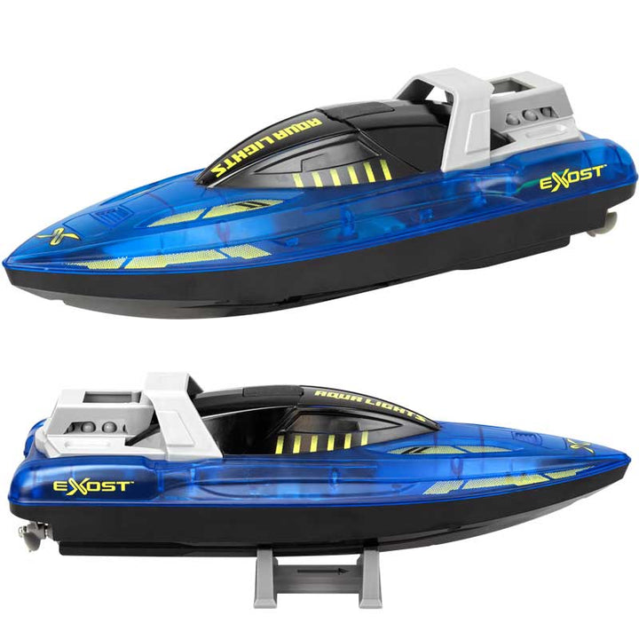 סירת מירוץ על שלט נטענת עם תאורת לד EXOST AQUA LIGHTS