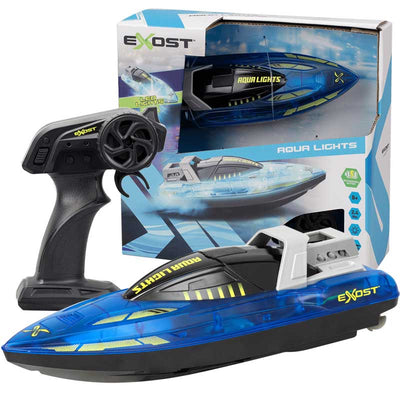 סירת מירוץ על שלט נטענת עם תאורת לד EXOST AQUA LIGHTS