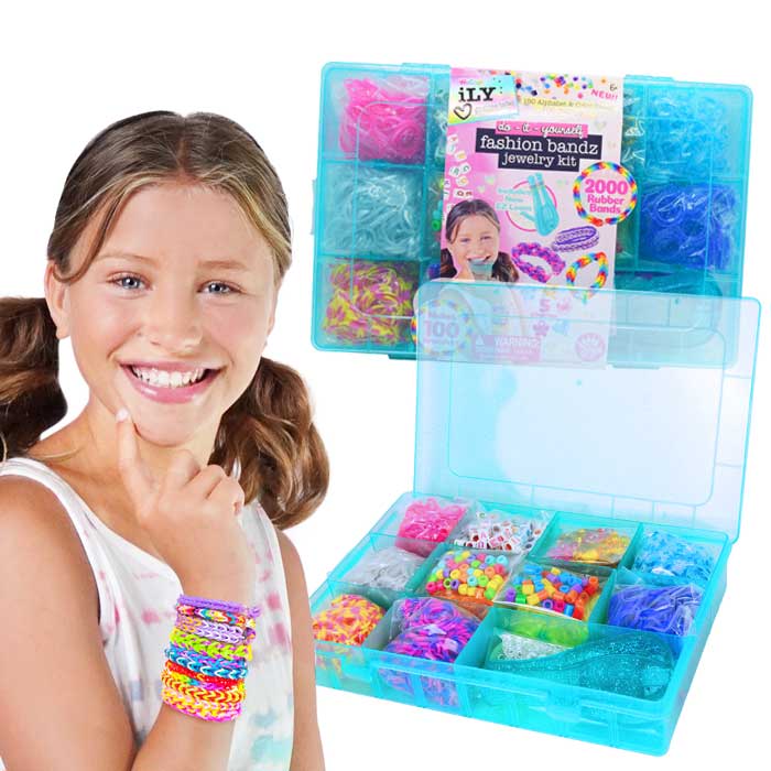 ערכת גומיות להכנת צמידים 2000 גומיות גאדג'טשופ