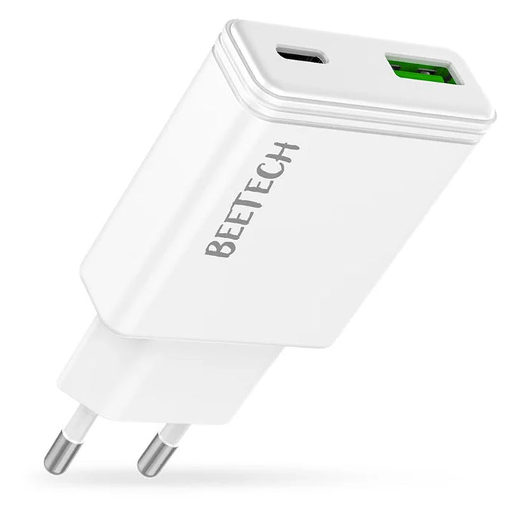 מטען קיר מהיר 45W דק במיוחד כפול יציאות מבית BeeTech
