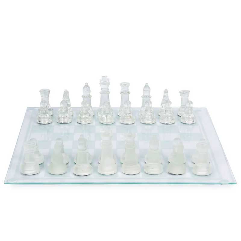 לוח שחמט מזכוכית