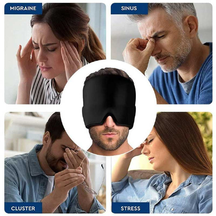כובע ג'ל קירור וחימום להפחתת כאבי ראש ומיגרנות